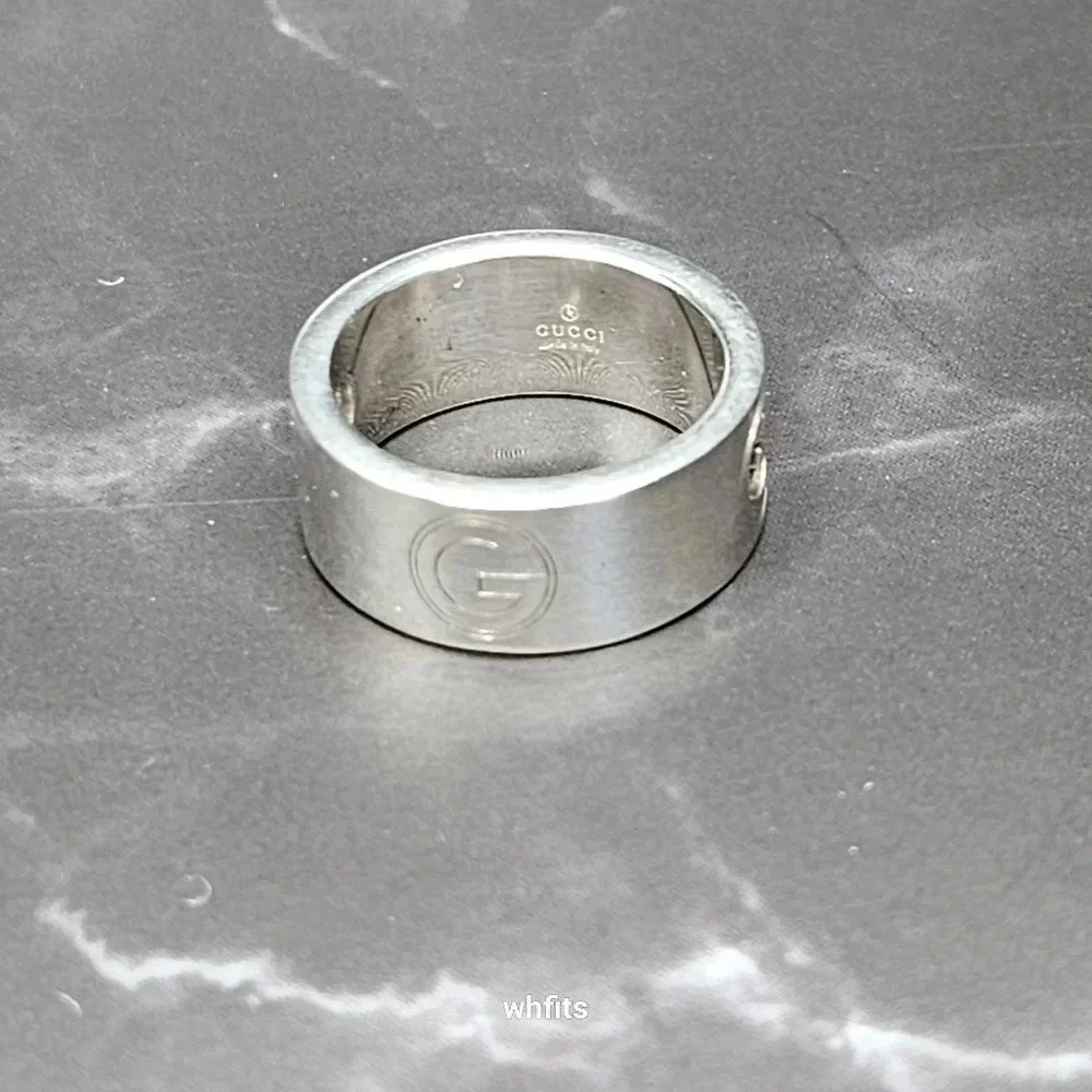 Gucci G Logo 925 Sterling Silver Ring - Picture 2 of 5